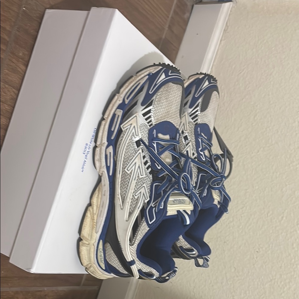 Off-White Blue and White Sneakers